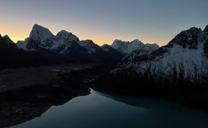 Gokyo Lake at night, trek